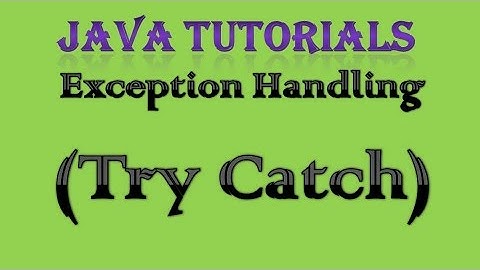 10.2 Exception Handling in Java Practical Part 1 Try Catch