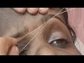 sensitive skin eyebrow threading/eyebrow threading kaise sikhe#beginners #threading #eyebrow #easy