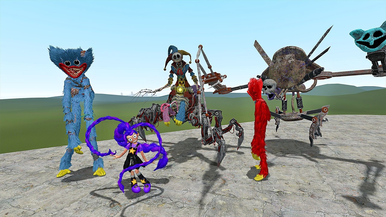 Surviving The prototype 5  & Huggy Wuggy & LILY LOVEBRAIDS Poppy Playtime Chapter 5 | Garry's Mod