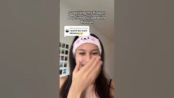 Surprising My Korean Boyfriend By Speaking Korean Couples Korean 