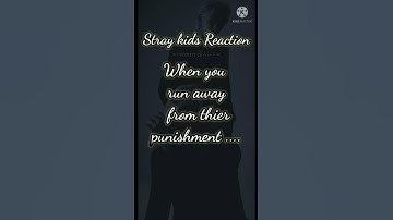 [SKZ Reaction] When you run away from thier punishment ....