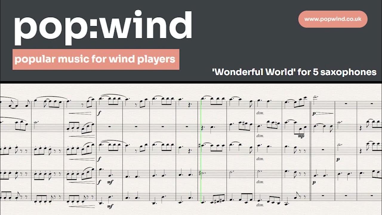 Wonderful World (for 5 saxophones) YouTube