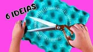 6 IDEIAS CRIATIVAS COM CAIXAS DE OVOS | RECICLAGEM INCRÍVEL | IDER ALVES