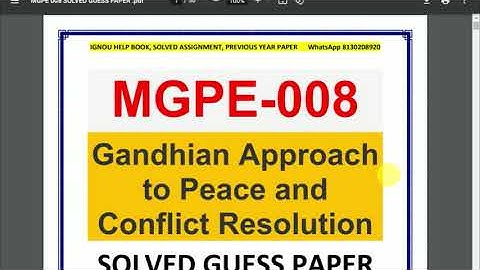 IGNOU MGPE-008 Solved Guess Paper | In English | IGNOU Exam Guess Paper