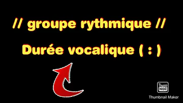 Quels sont les groupes rythmiques ?