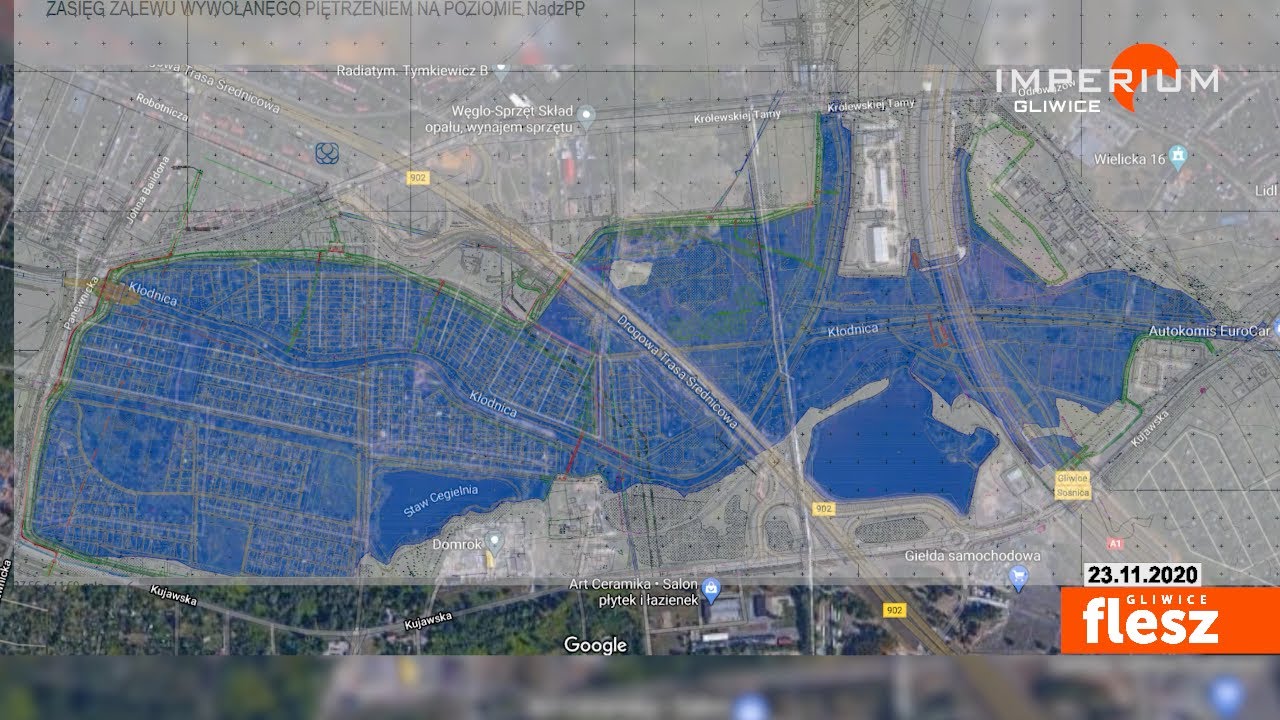 Flesz Gliwice / Planowany zbiornik na terenie działkowym