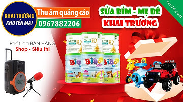 Thu âm Quảng cáo khai trương siêu thị sữa bỉm đồ mẹ và bé Benry mart