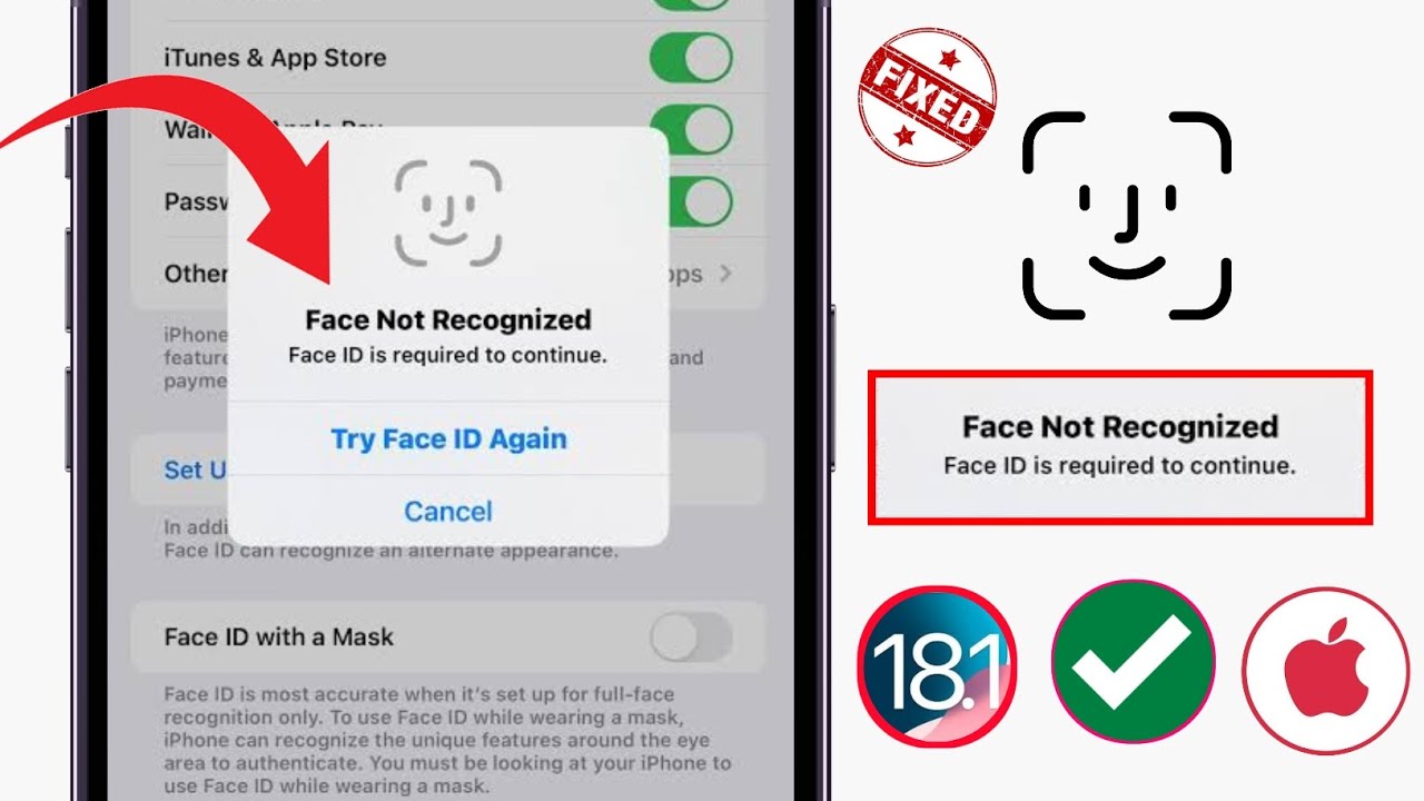 Comment réparer Face ID qui ne fonctionne pas sur iPhone (iOS 18.1