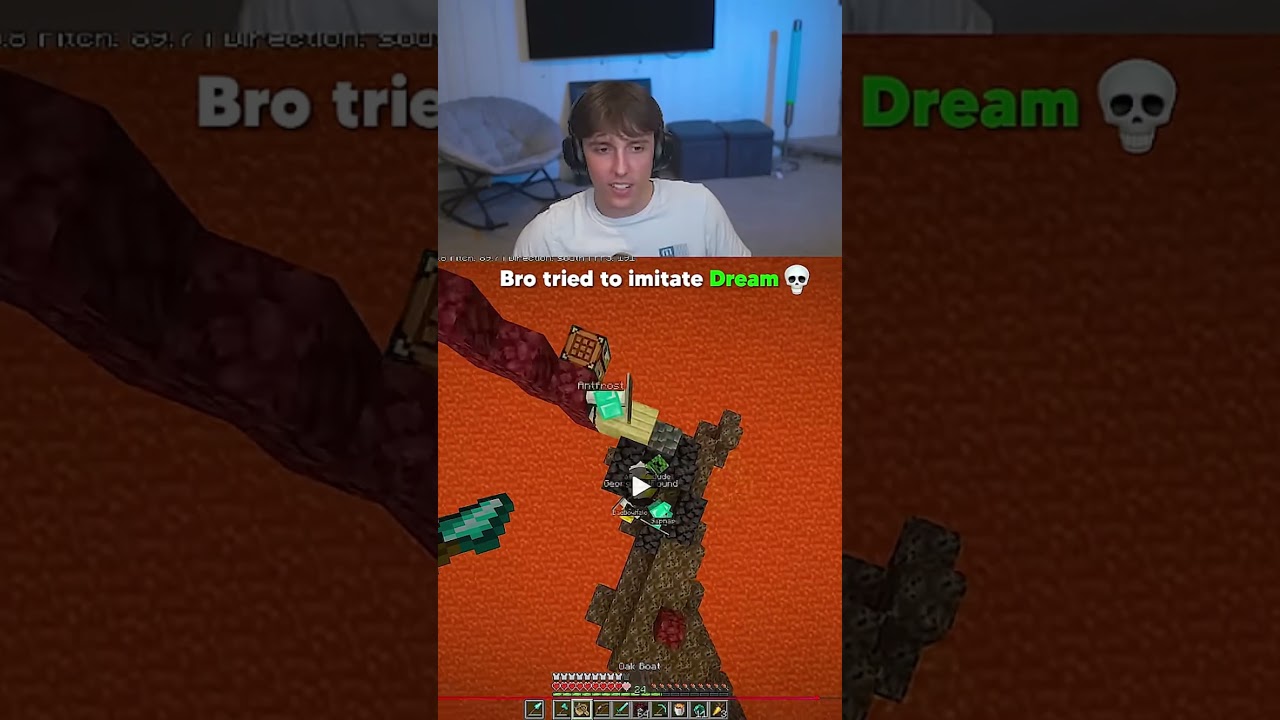 Брат пытался подражать Дриму 😭💀