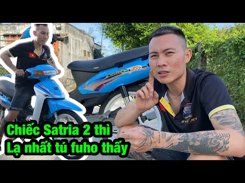 Video lần đầu tiên tú fuho mới thấy được chiếc Satria 120... - youtube