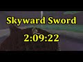 Skyward Sword Any% Speedrun in 2:09:22