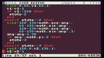 TIC-80 ShowCase #97 - shapes Animation