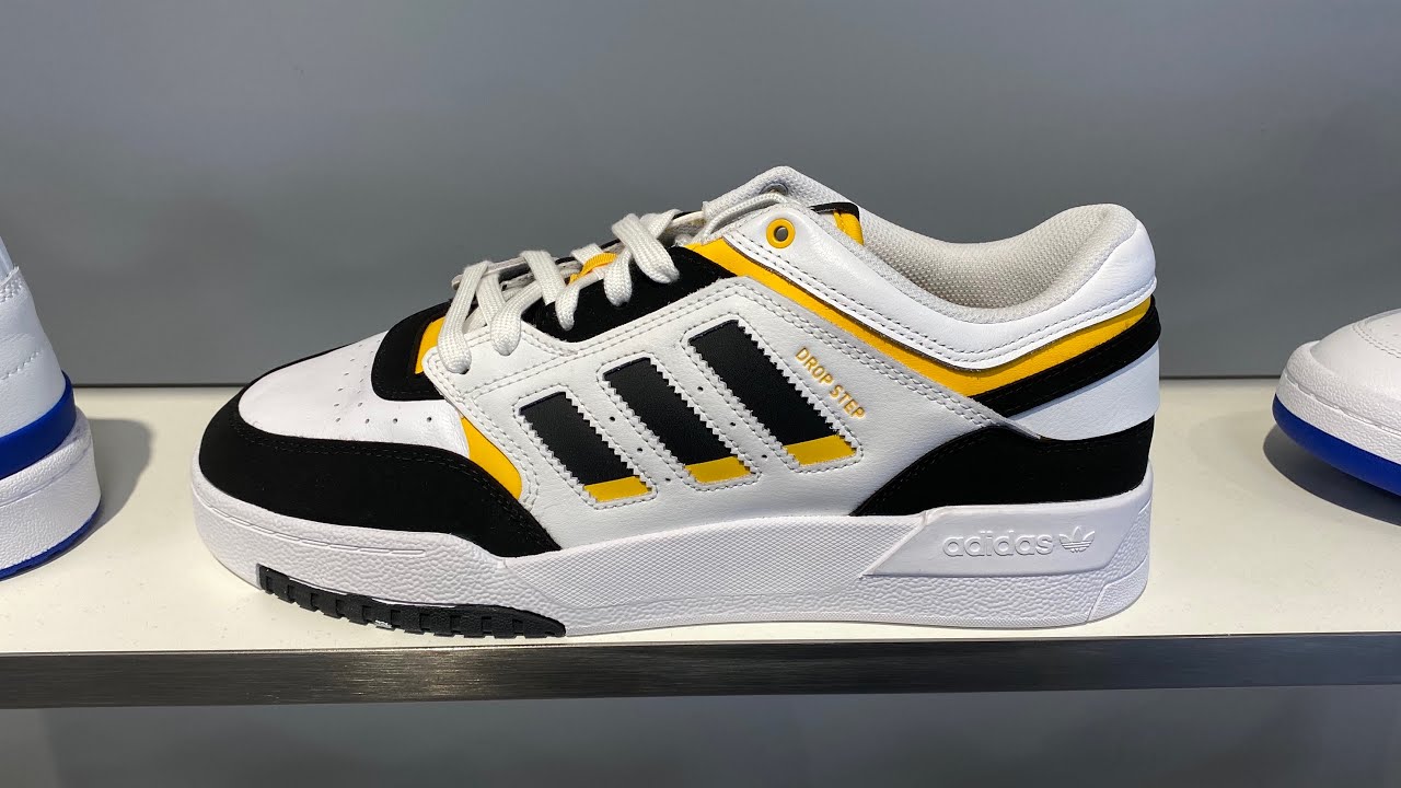 Adidas Originals Drop Step (Cloud White/Core Black/Active Gold) Code: - YouTube