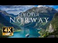 Drone Over Norway. Peaceful Aerial Video with Relaxing Music