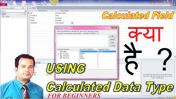 Adding calculated field in access, use calculated data type