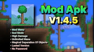 Terraria Mod Apk v1.4.5 | Mod Menu | God Mods | Unlimited Mana screenshot 2