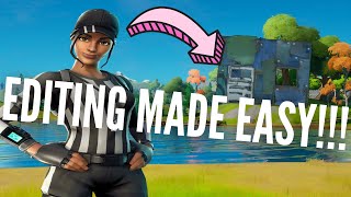 How to Edit in Fortnite! (Building for Dummies E3 || Basics of Editing)