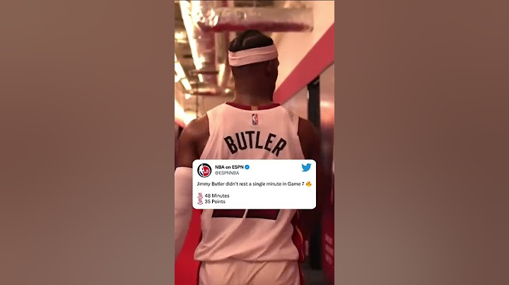 Jimmy Butler didn’t rest a single minute in Game 7 🔥