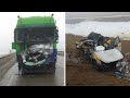 Момент жёсткого дтп в Калмыкии 07.01.2021 столкнулись Шевроле Круз и грузовик. Погибли трое человек.