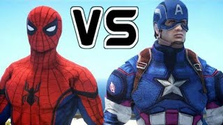 🕷️Spiderman🕸️ vs Captain America... best death battle