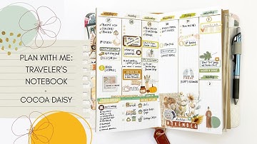 Plan with Me: Travelers Notebook + Cocoa Daisy Moss & Mirth Collection
