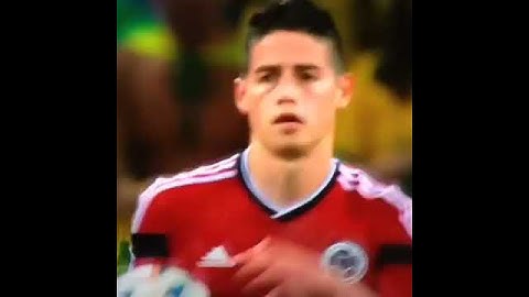 James Rodriguez's mit Insekt   Brasilien vs Kolumbien