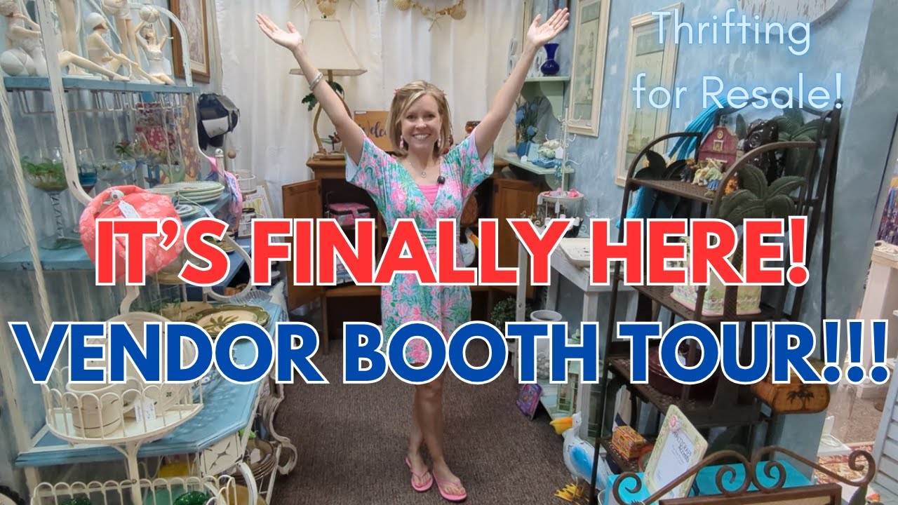 IT'S FINALLY HERE!!! VENDOR BOOTH TOUR!!!  Thrifting for Resale! Thrift with me!