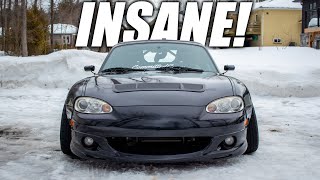 WIDEBODY MIATA REVEAL! Wrap and Bodykit COMPLETE!