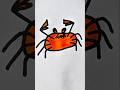 🦀 Kawaii Crab Drawing#dra#easydrawing #shortsfeed