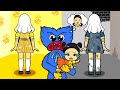 Rich Mother OR Poor Mother? - Kind Huggy Wuggy VS Squid Game Doll | Paper Dolls Story Animation