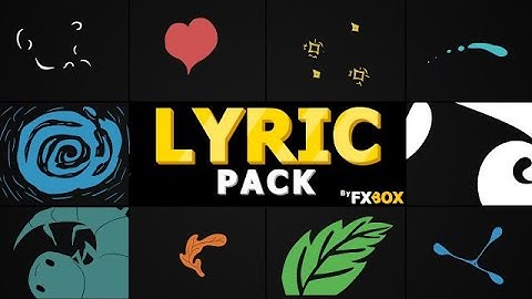 Flash FX Lyric Elements DaVinci Resolve Templates