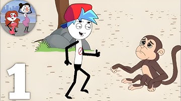 Stickman Story - Troll Master - All Levels 1-15 Gameplay Walkthrough (Android,iOS)