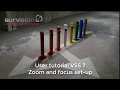 Set up the zoom and focus of survision lpr sensor with the vss7