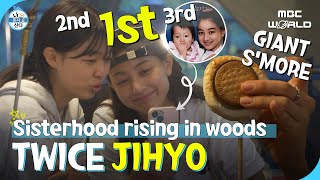 [C.C.] The happiness of 'JI SISTERS' comes from the nature and the giant s'more #TWICE #JIHYO