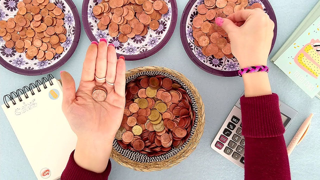 ASMR Counting Coins • Cleaning Coins • Clinking Sounds (+ commentary
