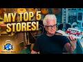My top 5 stores. Somebody banned is back on the list. Guess who?