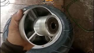 Modifikasi velg matic pakai gir untuk motor megapro