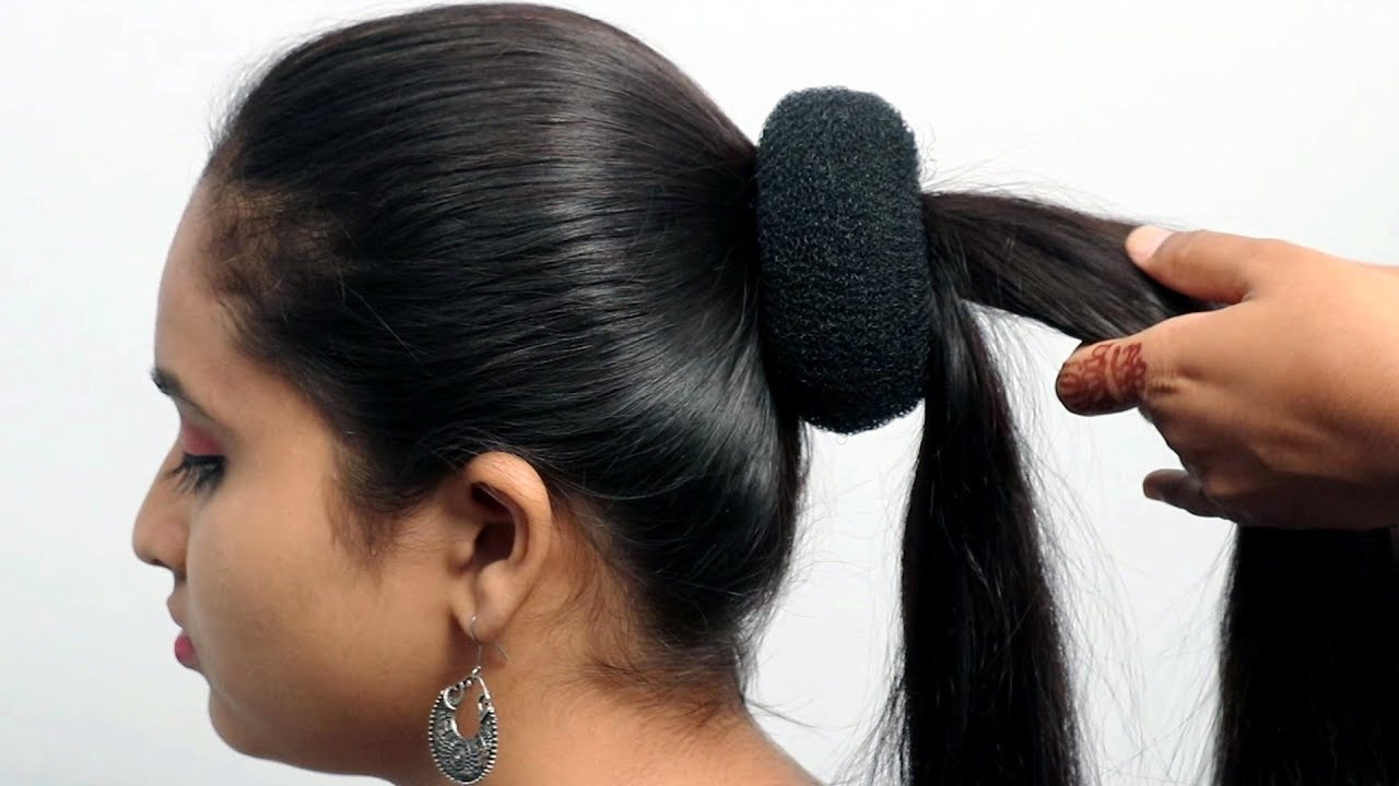 Easy and Beautiful bun hairstyle for wedding/party | Hairstyles for girls | hair  style girl 2019 - YouTube