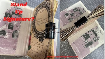 STAND UP SIGNATURE? | HIDDEN SPINE | ADDING 2 SIGNATURES | STEP BY STEP