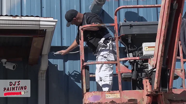 How to paint commercial metal warehouse building