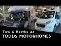 Two Six Berth Motorhomes At Todds Motorhomes