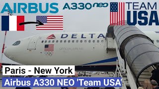 Trip Report | Delta Airlines Airbus A330 NEO Team USA | Paris - New York