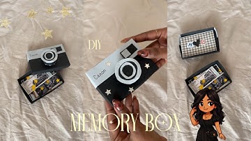DIY verjaardagscadeaudoos idee🪄 papieren camera / herinneringsdoos #diycrafts #craft #giftideas