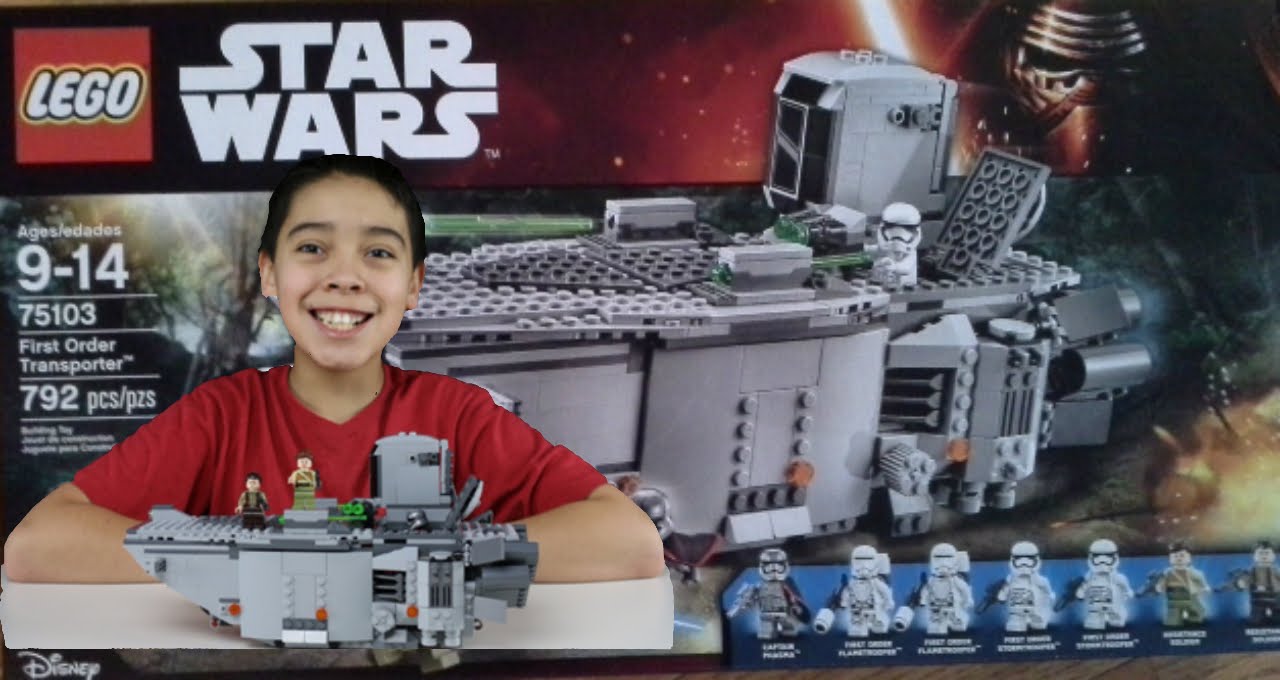first order transporter lego set Lego Star Wars The Force Awakens First Order Transporter Set 75103 Review | Speed Build