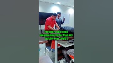 Youtubers who teach programming better than any teacher ever could.. #computerscience