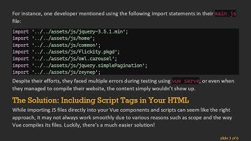 How to Import External JS Files into Your Vue App