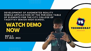 Information TS Periodic Table of Elements (Augmented Reality) Demo Presentation Guide