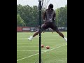 Myles Garrett Throws Down Reverse Dunk at Cleveland Browns Practice