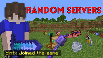 Joining RANDOM Minecraft Servers