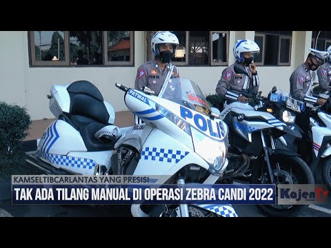 Digelar 14 Hari, Tak Ada Tilang Manual Di Operasi Zebra Candi 2022